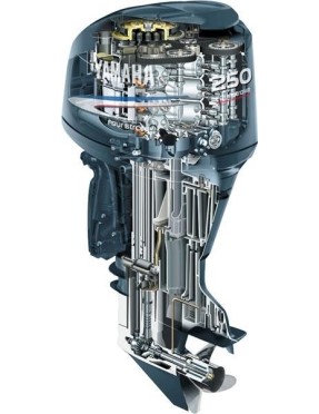 Yamaha FL250DETX Uzun Şaft Marşlı Deniz Motoru-Immobilizer