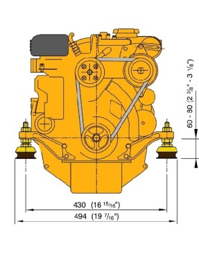 Vetus M2.13 Dizel 12 HP Deniz Motoru