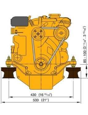 Vetus M3.29 Dizel 27 HP Deniz Motoru