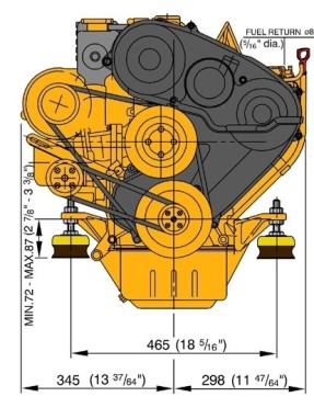 Vetus VH4.65 Dizel 65 HP Deniz Motoru